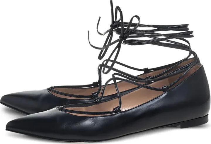 Leather Ballet Flats - Image 2