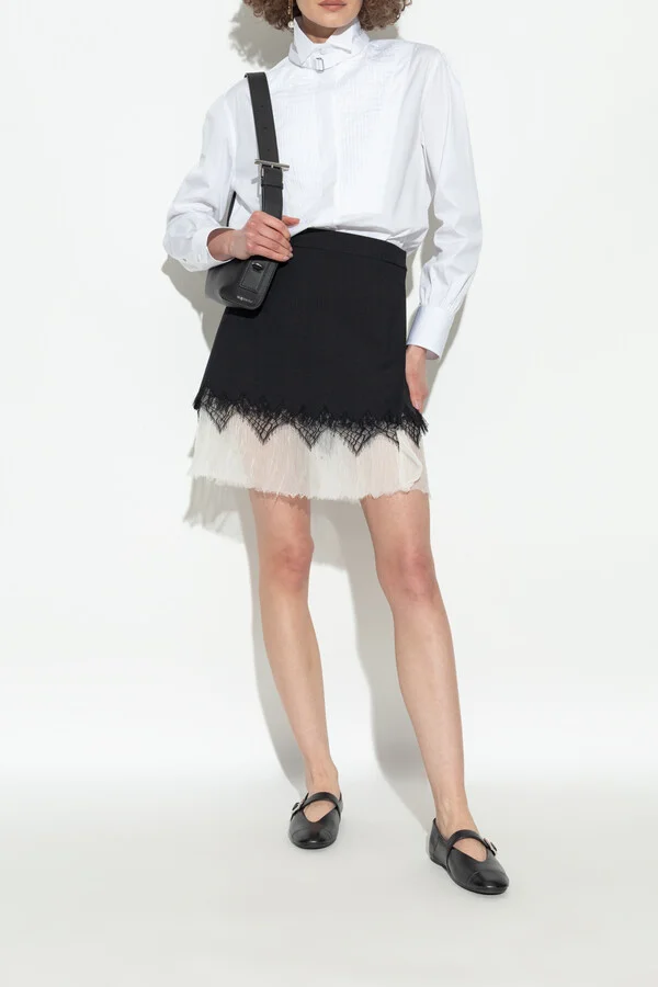 Leather Ballet Flats, , - Black - Image 2