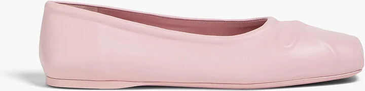 Leather ballet flats