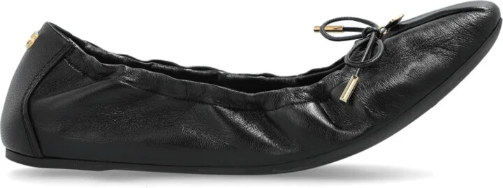 Leather Ballet Flats Joelle, , - Black