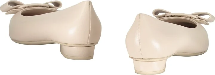 Leather Ballet Flats With Logo - Image 3