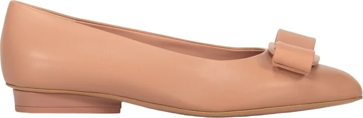 Leather Ballet Flats With Logo