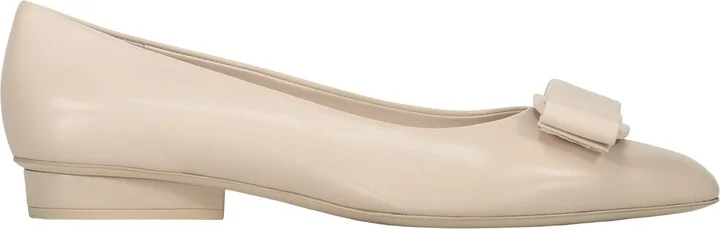 Leather Ballet Flats With Logo