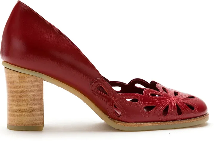 leather Belle Epoque scarpin