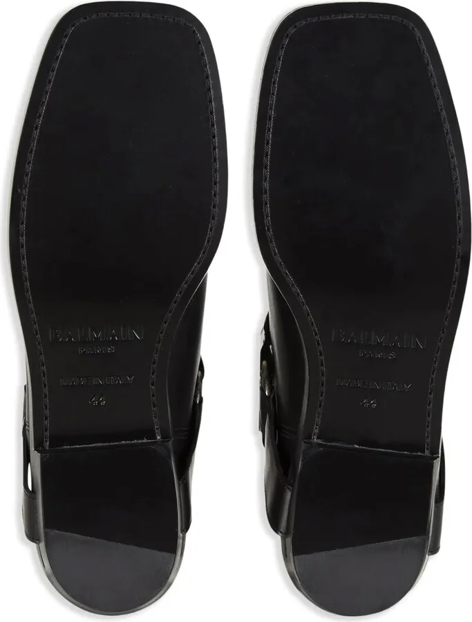 Leather Biker Ankle Boots - Image 5