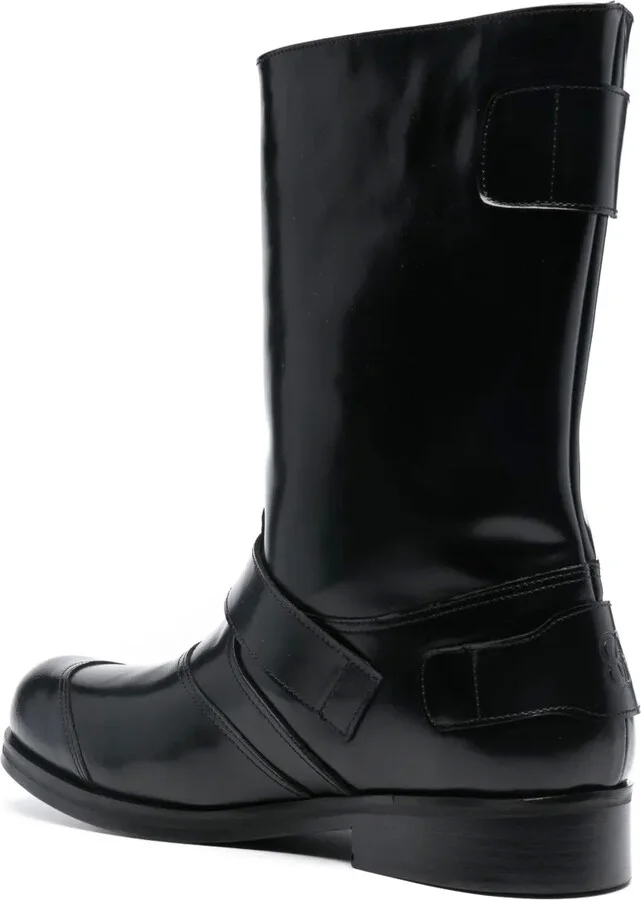 Leather Biker Boots - Image 3