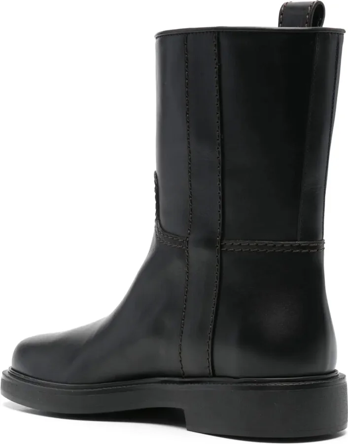 Leather Biker Boots - Image 3