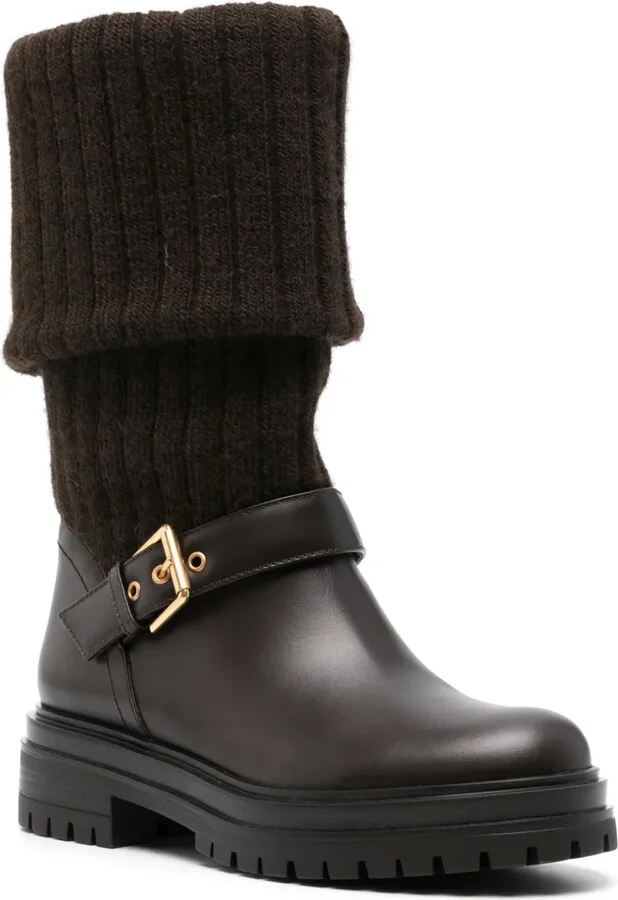 Leather Biker Boots - Image 2