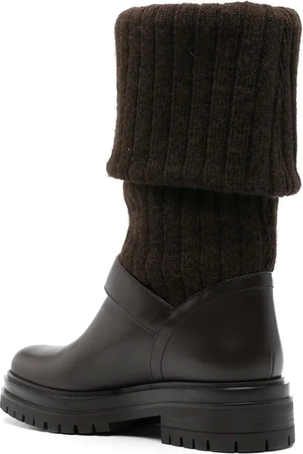 Leather Biker Boots - Image 3