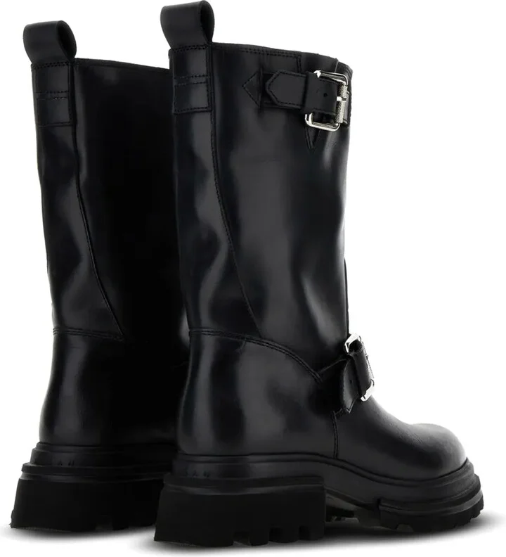 Leather Biker Boots - Image 3