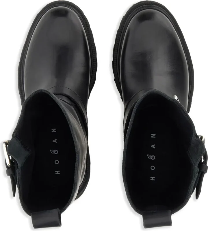 Leather Biker Boots - Image 4