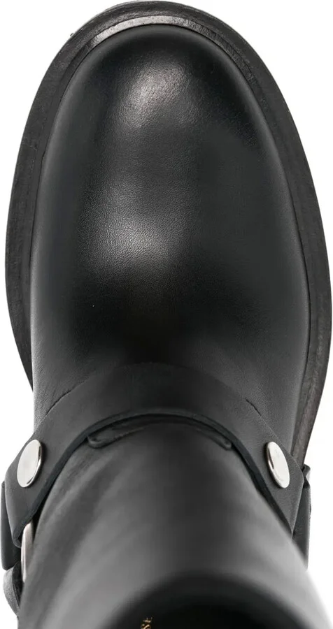 Leather Biker Boots - Image 4