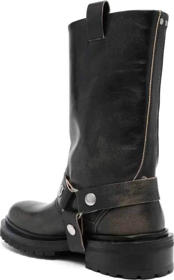 Leather Biker Boots - Image 3
