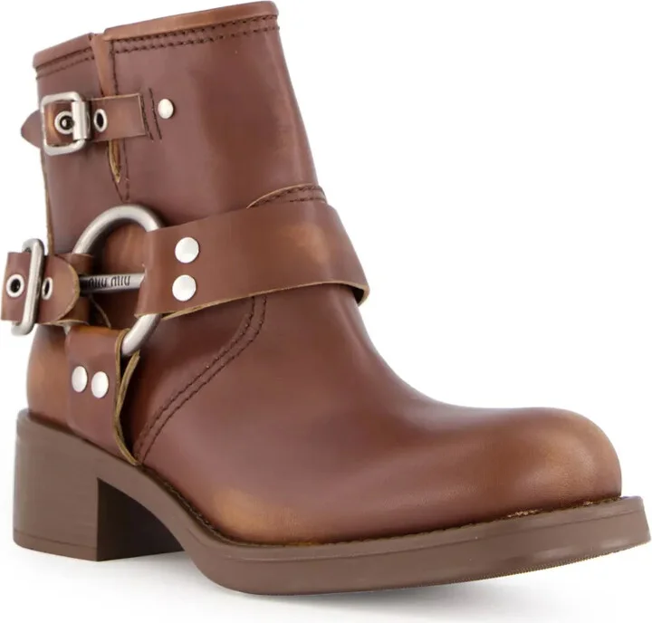 Leather Biker Boots - Image 2