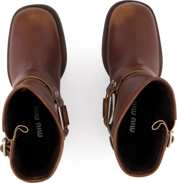 Leather Biker Boots - Image 4