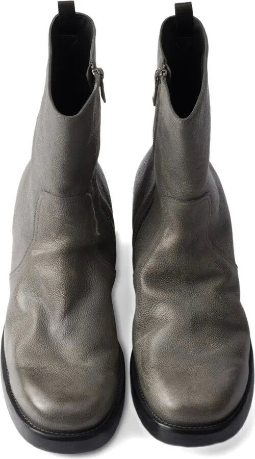 Leather Biker Boots - Image 4
