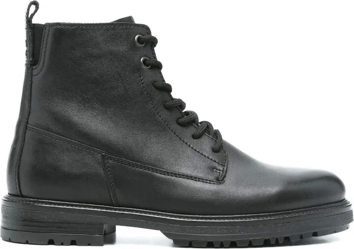 Leather Biker Boots