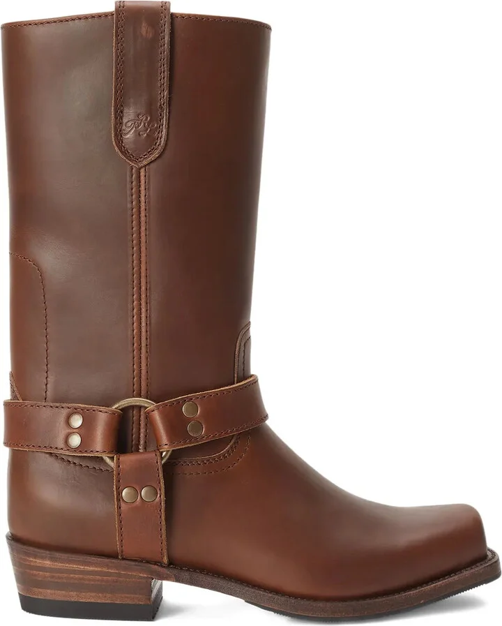 Leather Biker Boots