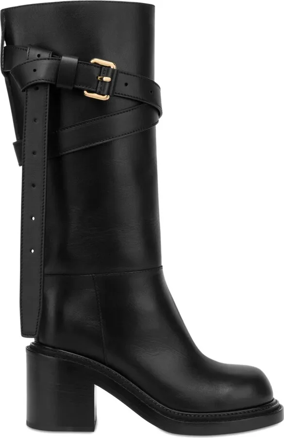 Leather Biker Boots