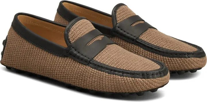 Leather-Blend Colour Block Loafers - Image 2