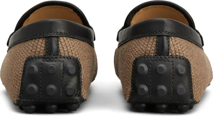 Leather-Blend Colour Block Loafers - Image 3