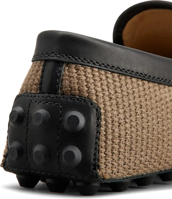 Leather-Blend Colour Block Loafers - Image 5
