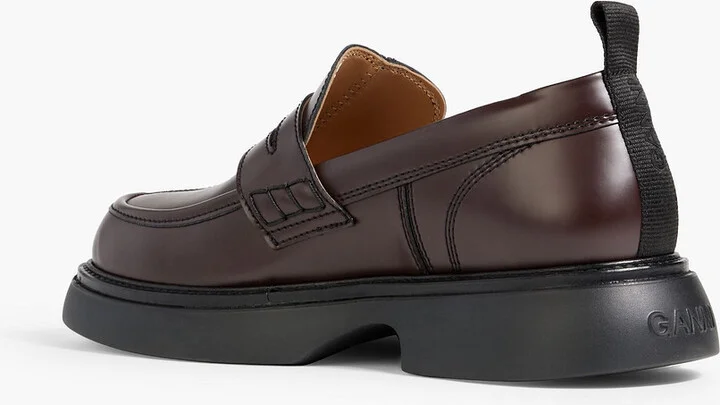 Leather-blend platform loafers - Image 3