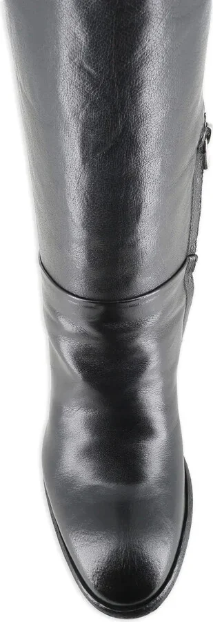 Leather Block-Heel Boots - Image 5