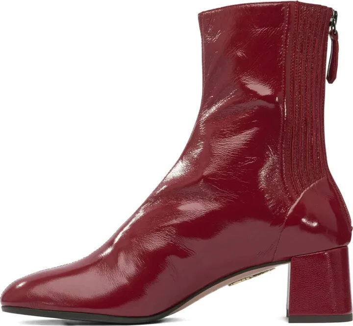 Leather Block-Heel Boots - Image 5