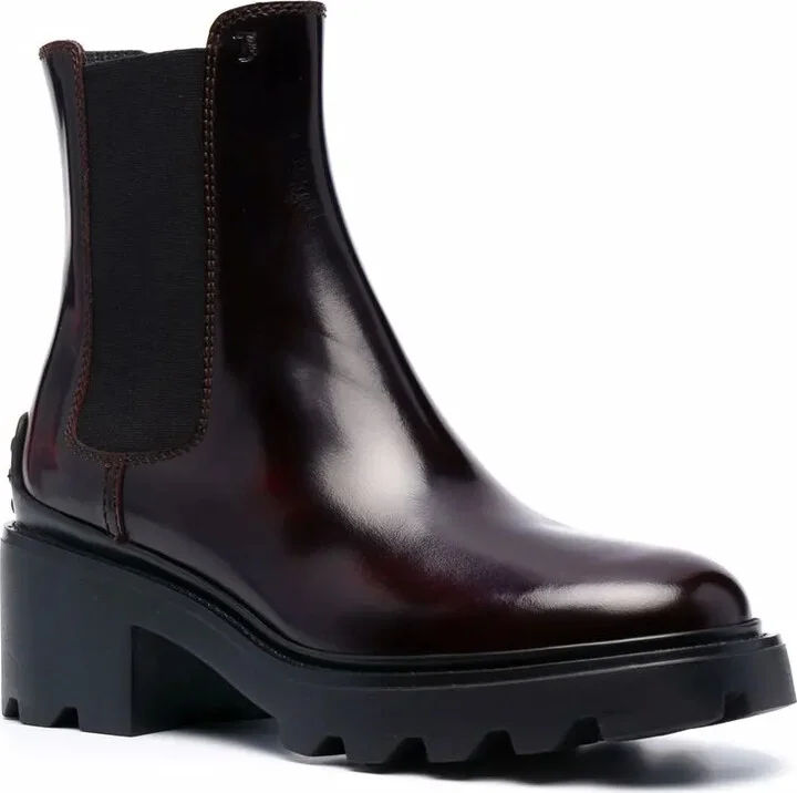 leather block-heel Chelsea boots - Image 2