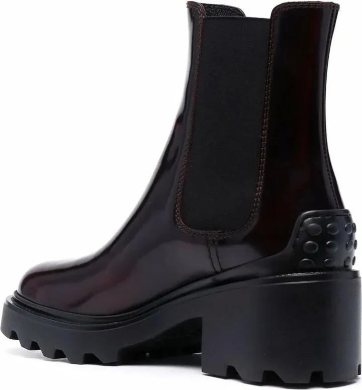 leather block-heel Chelsea boots - Image 3