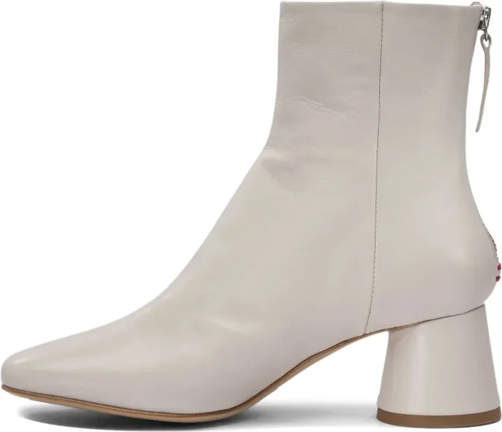 Leather Block-Heel Zip Boots - Image 3