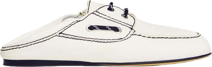Leather boat shoe loafers - Image 4