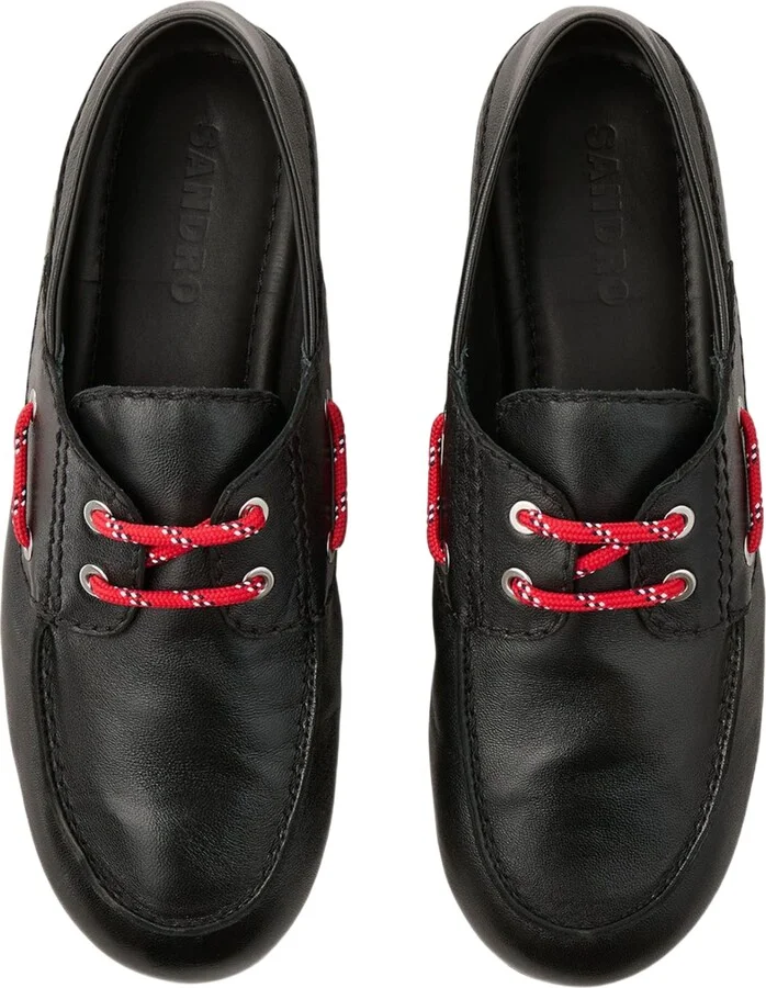 Leather boat shoe loafers - Image 3