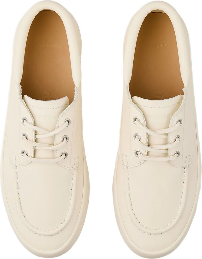 Leather boat shoes - Image 3