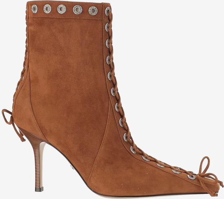 Leather Boot With Decorations
