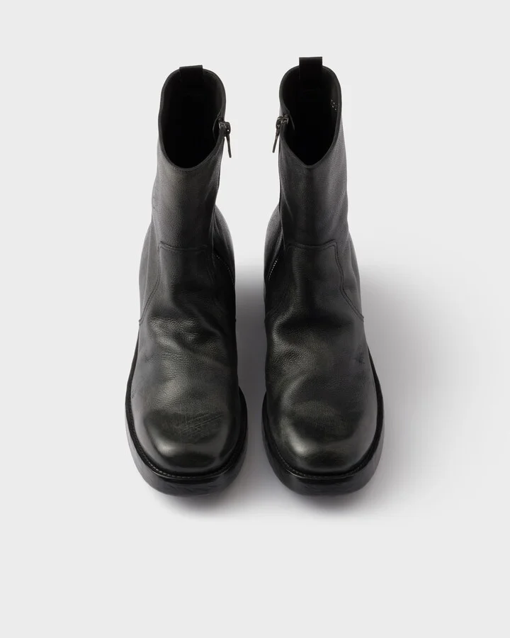Leather booties - Image 4