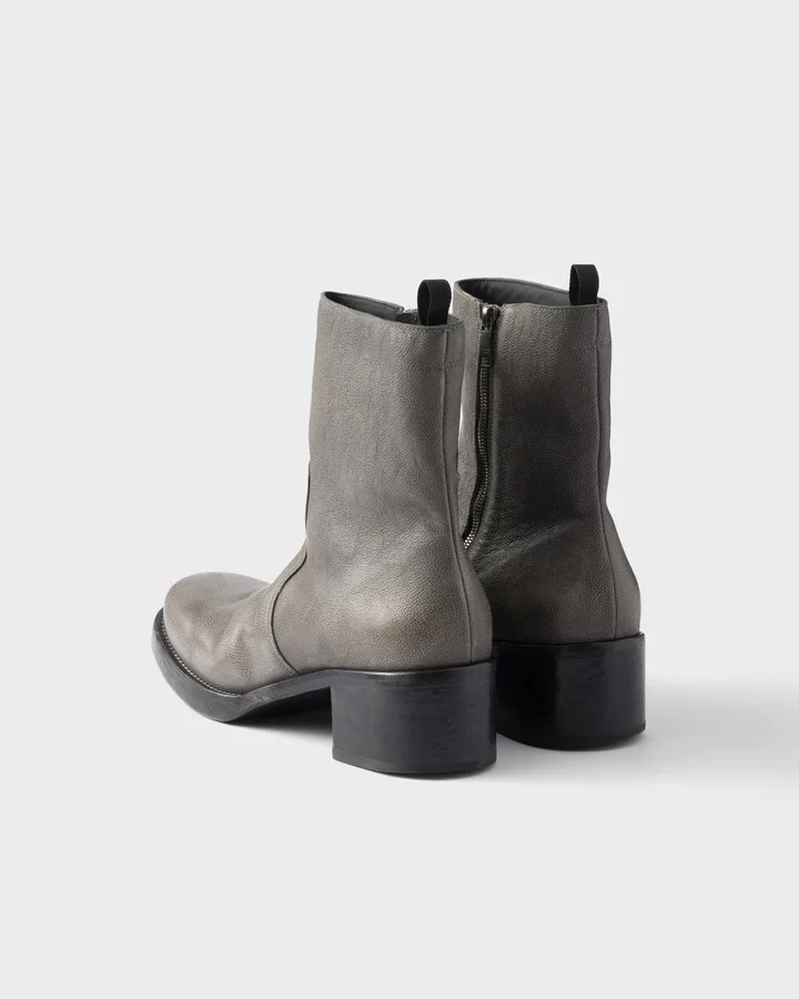 Leather booties - Image 5