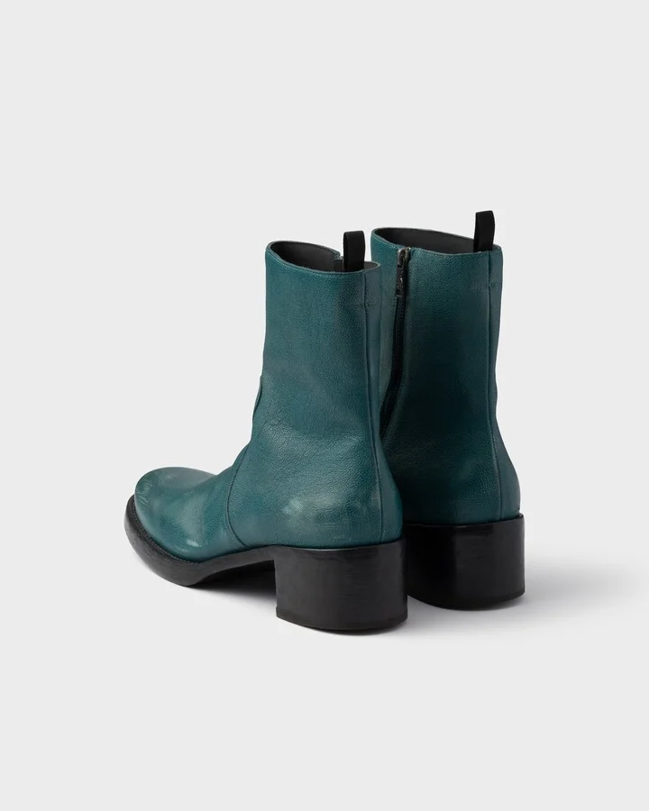 Leather booties - Image 5