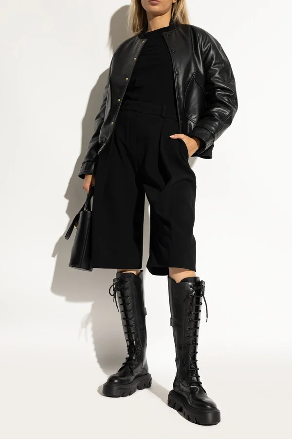 Leather Boots, , - Black - Image 2