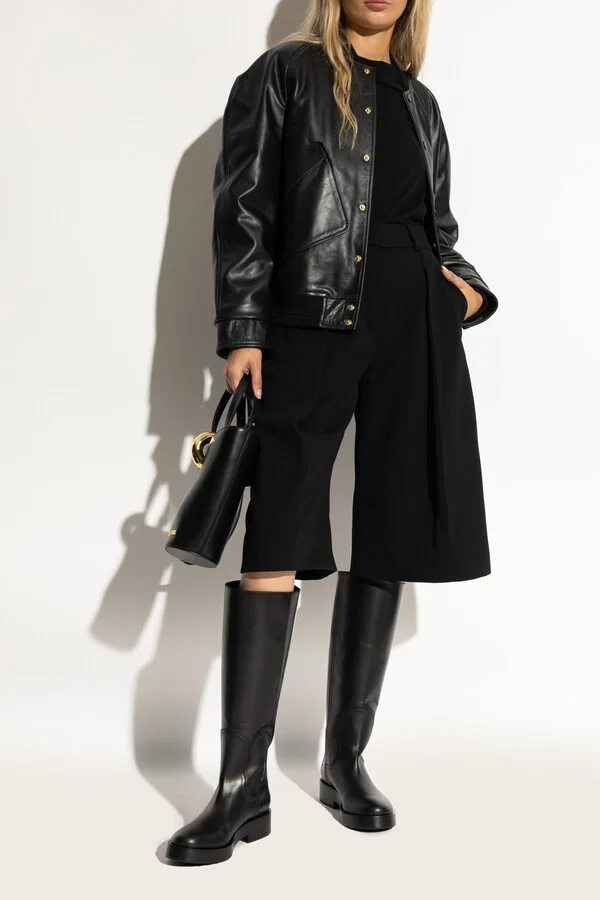 Leather Boots, , - Black - Image 2