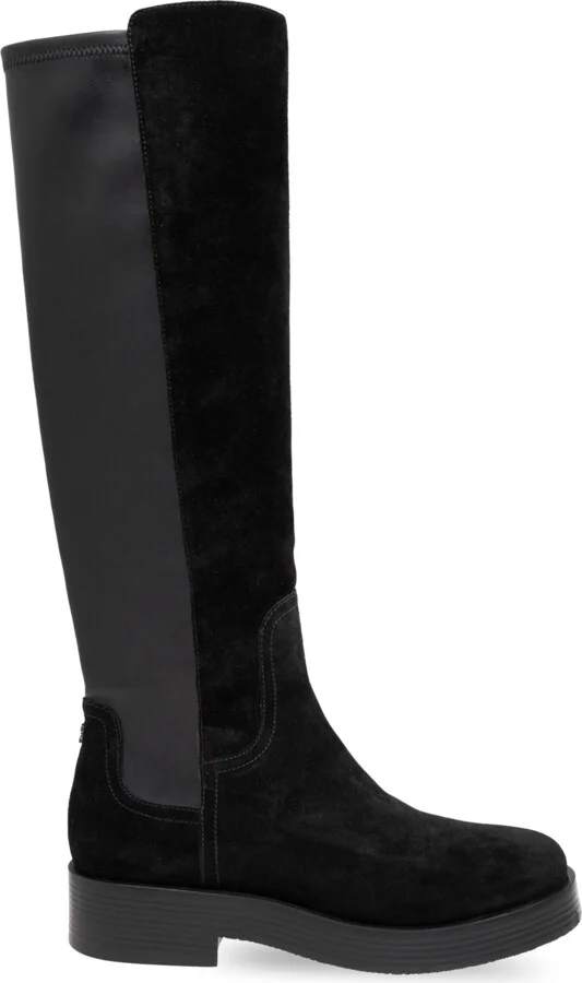 Leather Boots, , - Black