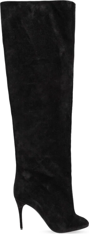 Leather Boots, , - Black