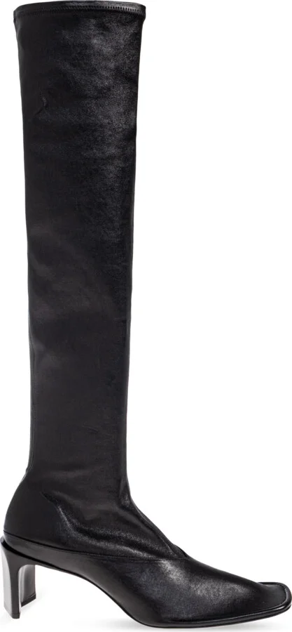 Leather Boots, , - Black