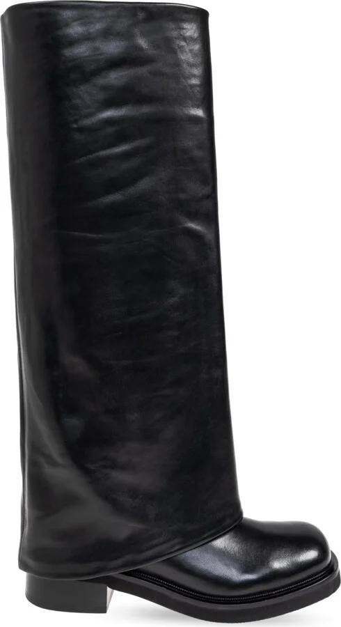 Leather Boots Harley, , - Black