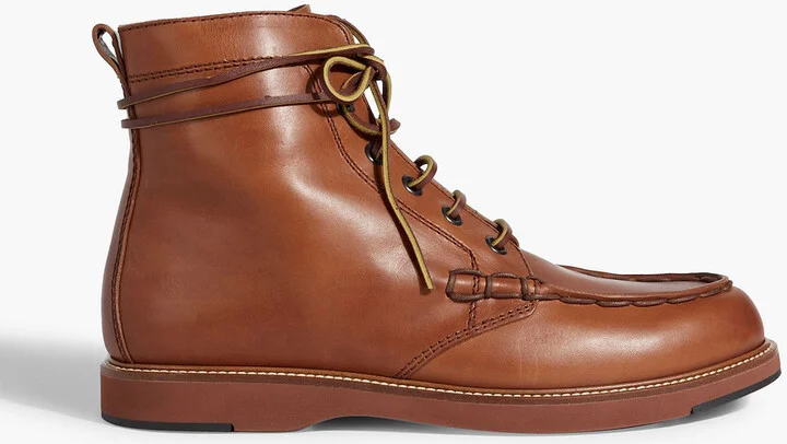 Leather boots