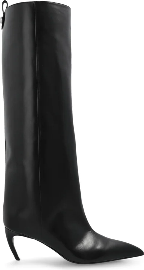 Leather Boots `Lea`, , - Black