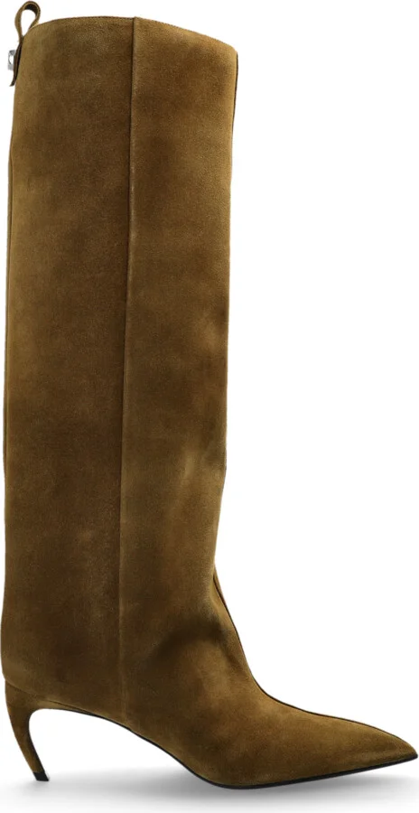 Leather Boots `Lea`, , - Green
