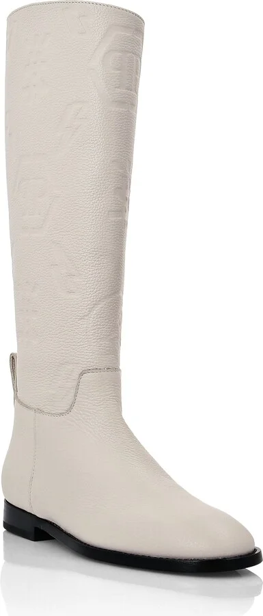 Leather Boots Lo-Heels Mid Monogram