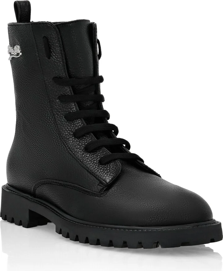 Leather Boots Low Flat